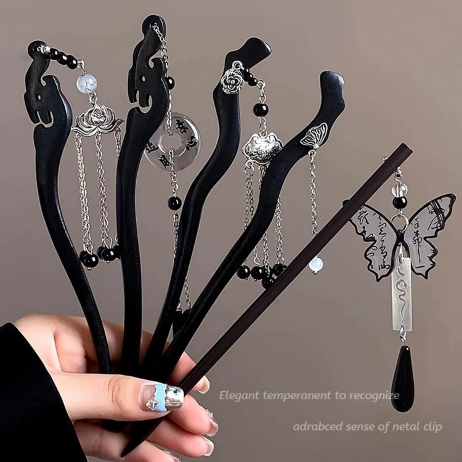 Art Craft Shop - Forcina per capelli con nappa in
