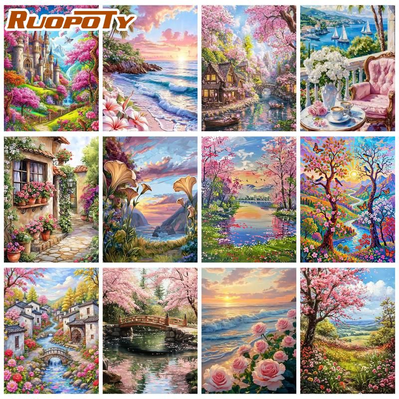 Art Craft Ideas Easy - RUOPOTY Kit Pittura con Numeri per
