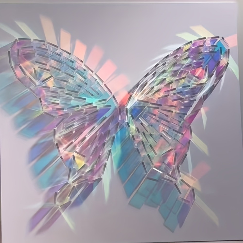 Art Crafts - Piastrelle Acriliche Iridescenti a Specchio 30x30mm,