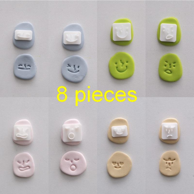 Polymer Clay Set - Set di 8 Mini Stampi in