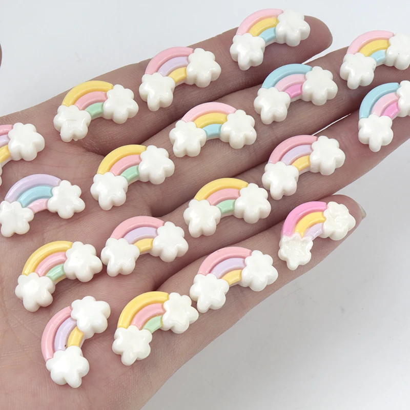 Art Craft For Toddlers - 30/300 Pezzi Mini Resina Arcobaleno Piatta