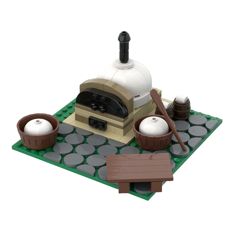 Art Craft Bakery - 115 pezzi MOC Panificio all'Aperto, Modello