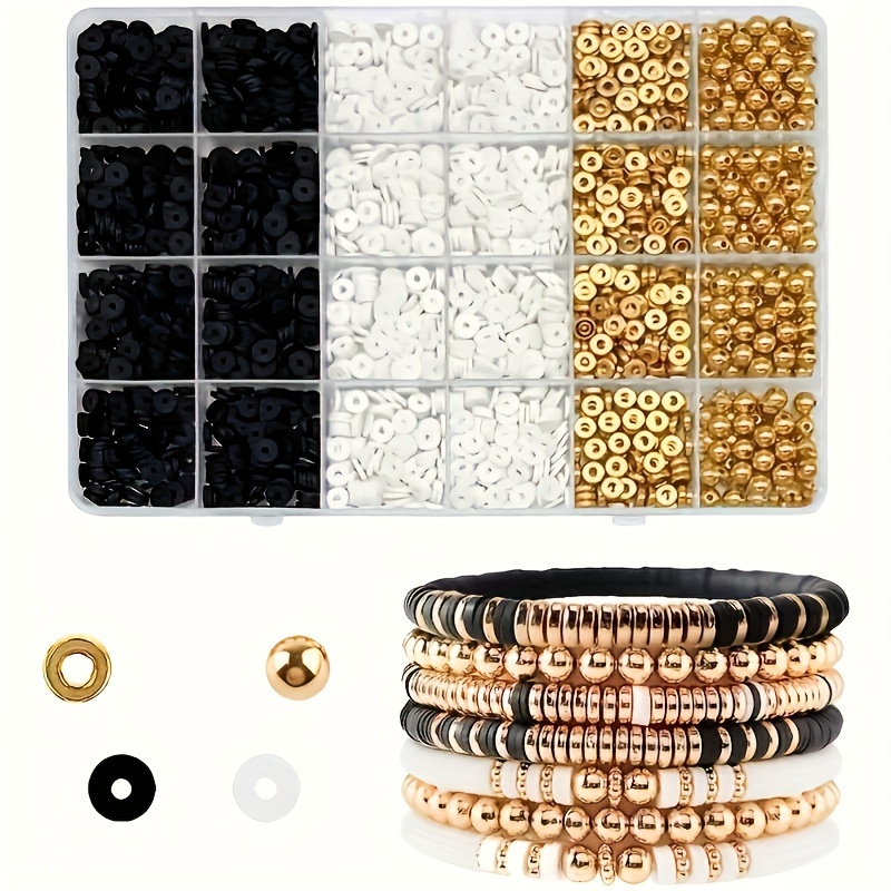 Polymer Clay Set - 2000 pezzi, set di perline rotonde
