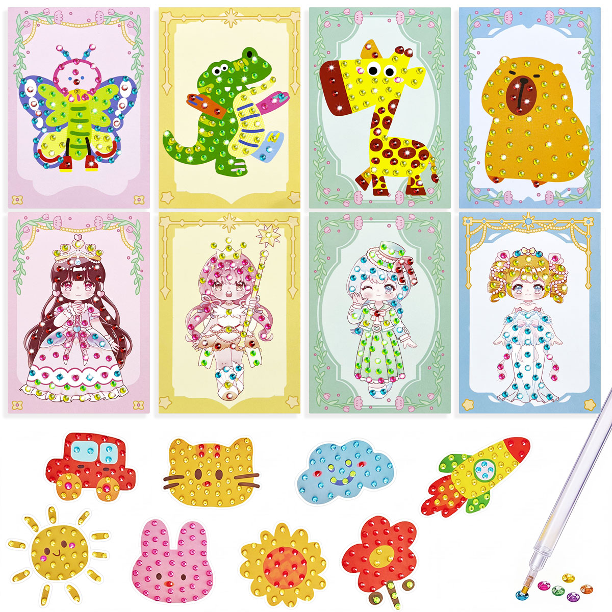 Kit di 16 Gemme per Fai da Te, - Art Craft Animals recensione e prezzo