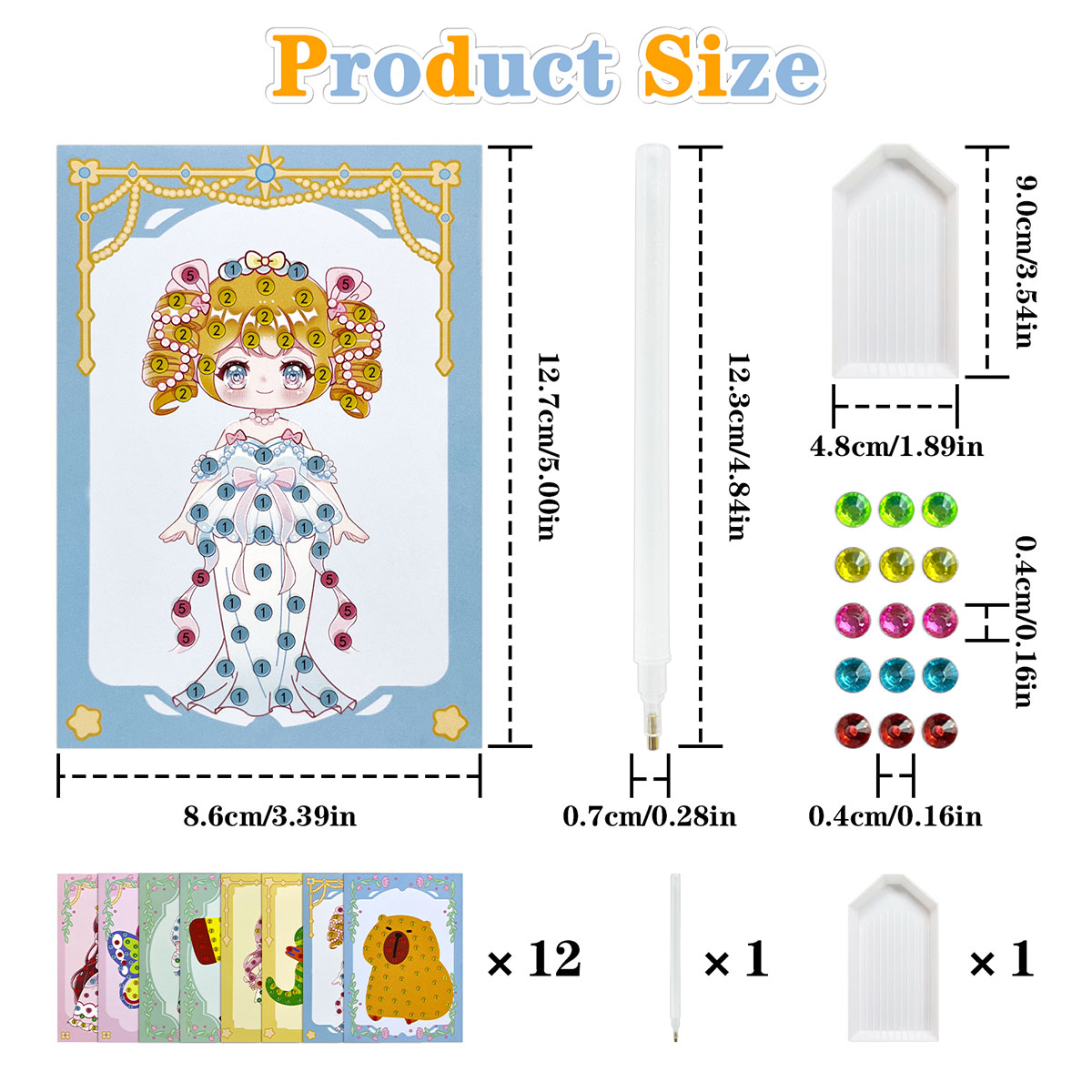 Kit di 16 Gemme per Fai da Te, - Art Craft Animals recensione e prezzo