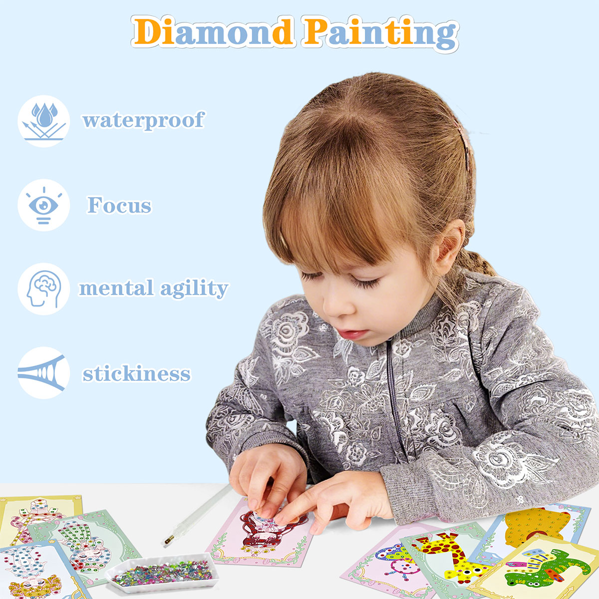 Kit di 16 Gemme per Fai da Te, - Art Craft Animals recensione e prezzo
