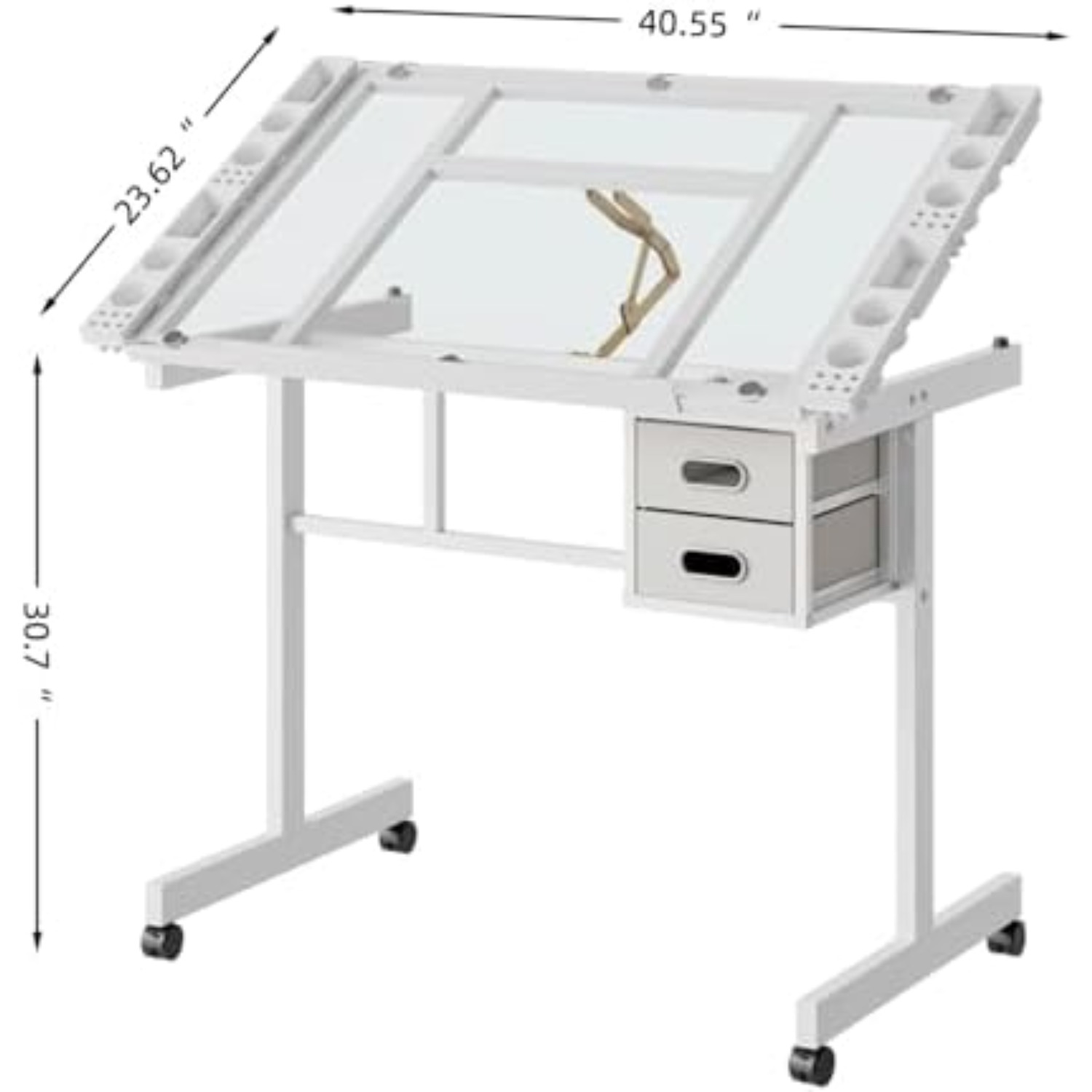 Tavolo da Disegno con Rotelle, - Art Crafts recensione e prezzo