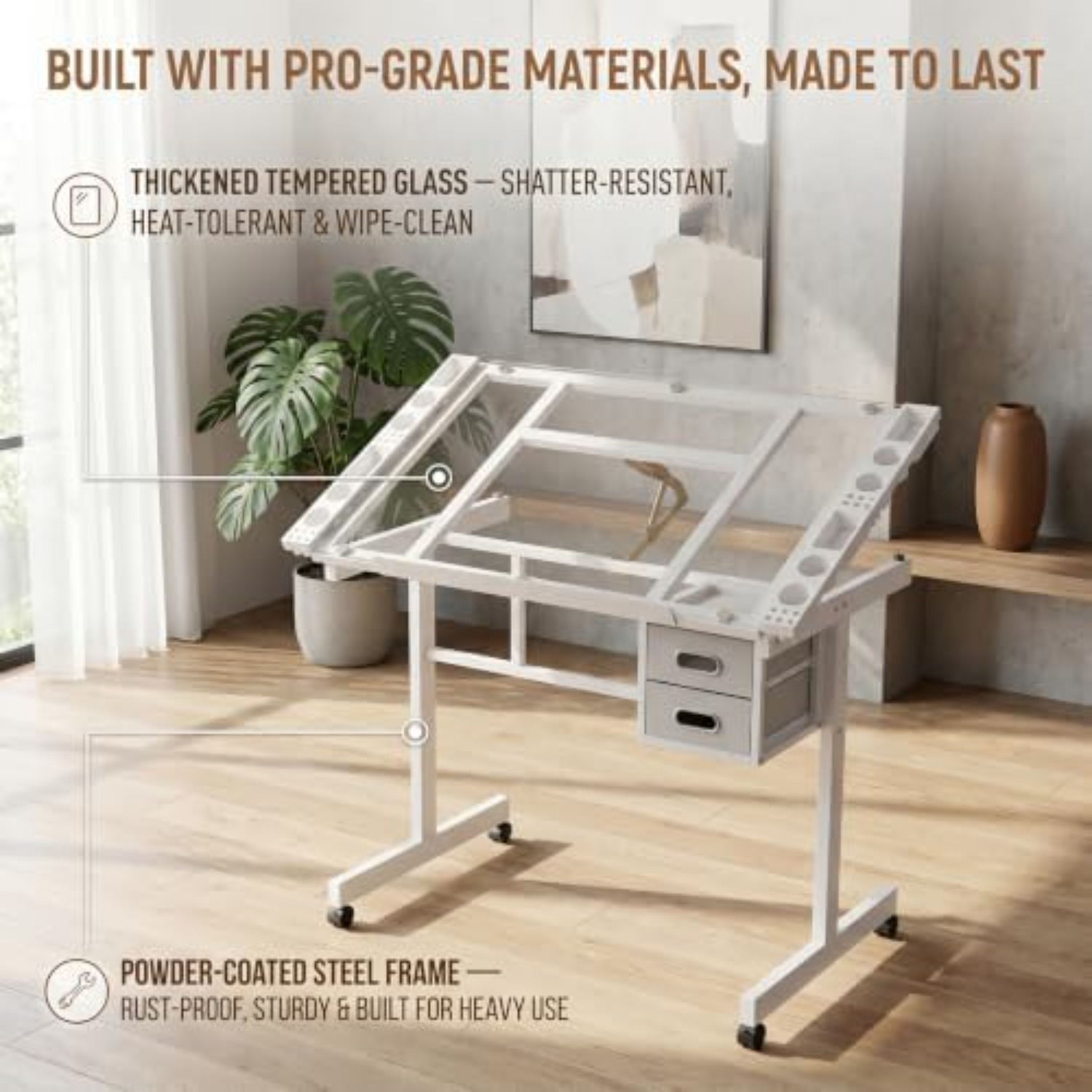 Tavolo da Disegno con Rotelle, - Art Crafts recensione e prezzo