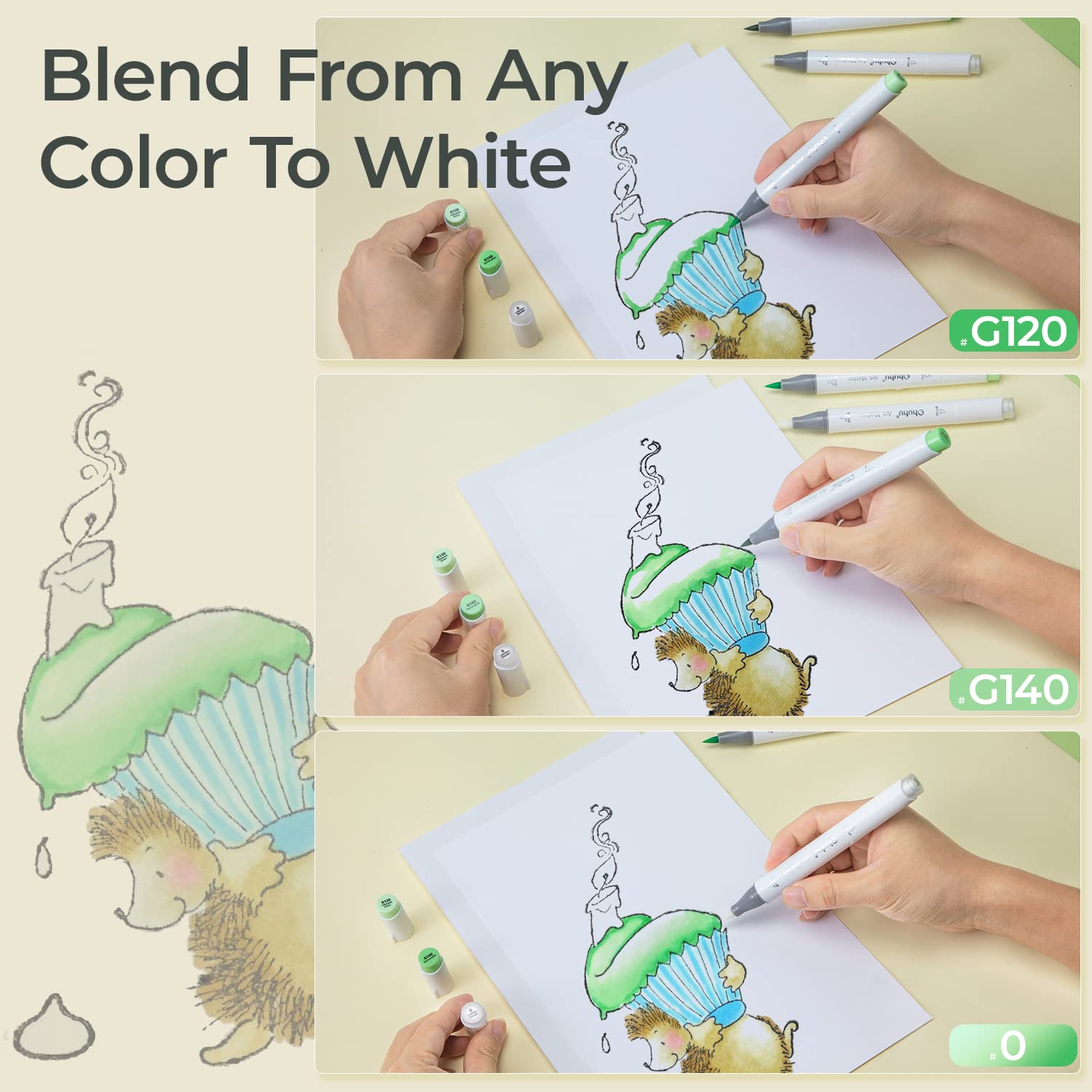 Ohuhu Honolulu Pennarello per  - Art Craft Blend recensione e prezzo